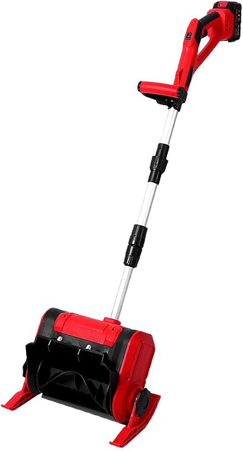 Electric Snow Shovel, 21V Cordless Snow Shovel, 12-Inch Snow Equipped With Can Work Continuously For 1 Hour & Quick Charger, Foldable Snow Removal Tool For Driveway, Patio & Deck