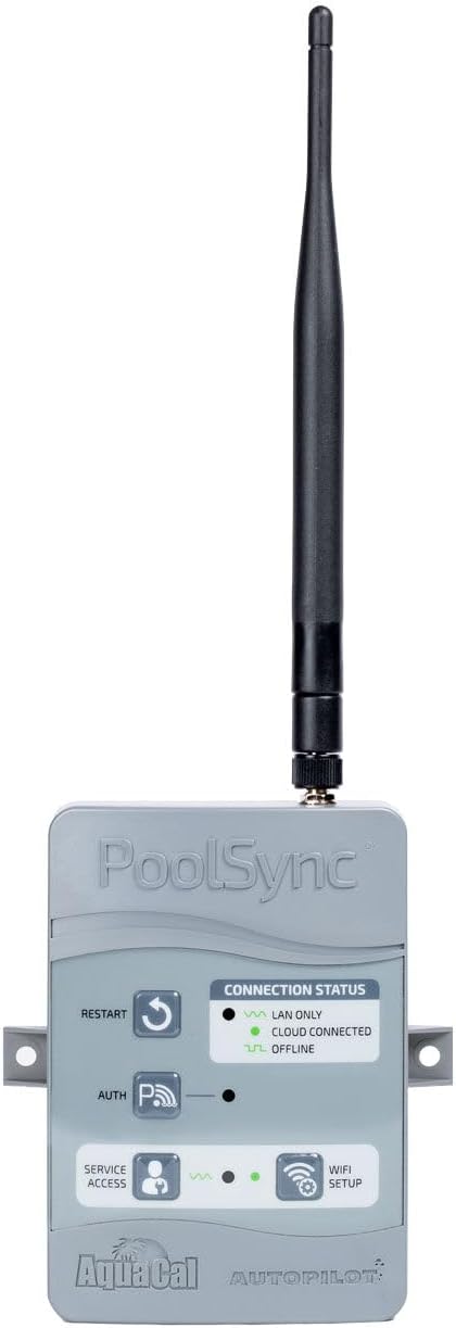 Generic Aqua Cal ECP0343 PoolSync WiFi Controller for AquaCal Heat Pump and AutoPilot ChlorSync Salt System, Default, Gray, Item-8