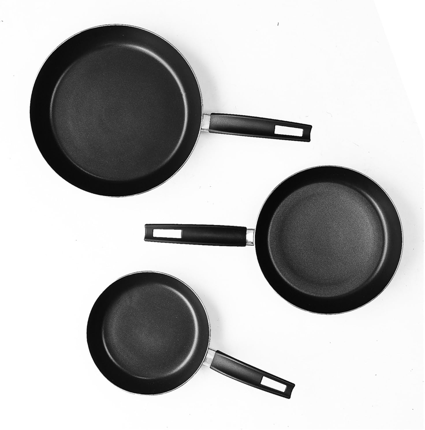 Pan Non-stick Three-piece Household Frying Set Induction Cooker Gas Fire Universal Pot