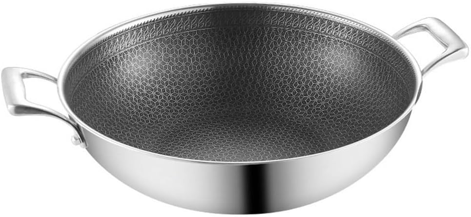 Stainless Steel Frying Pan Non-stick Induction Cooktop Gas Universal Flat Bottom Speciality