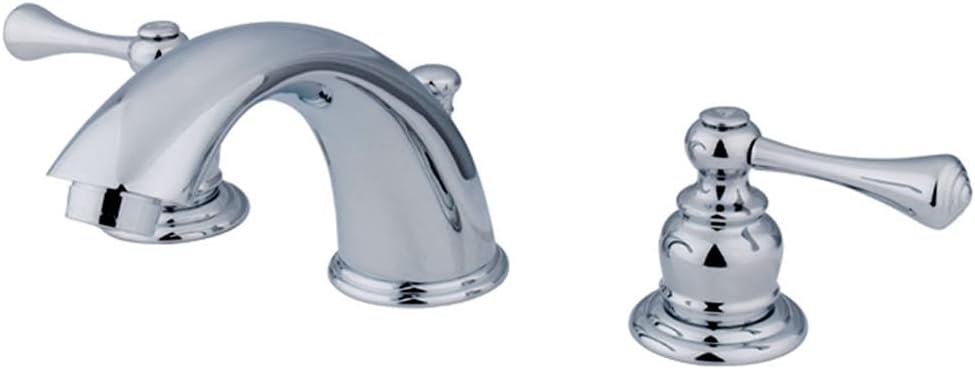 Kingston Brass KB3971BL Vintage Classic 8-Inch Widespread Lavatory Faucet, Polished Chrome