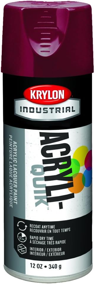 Krylon K02101A00 5 Ball Interior/Exterior Spray Paint, 16 oz, Cheery Red (Pack of 6)