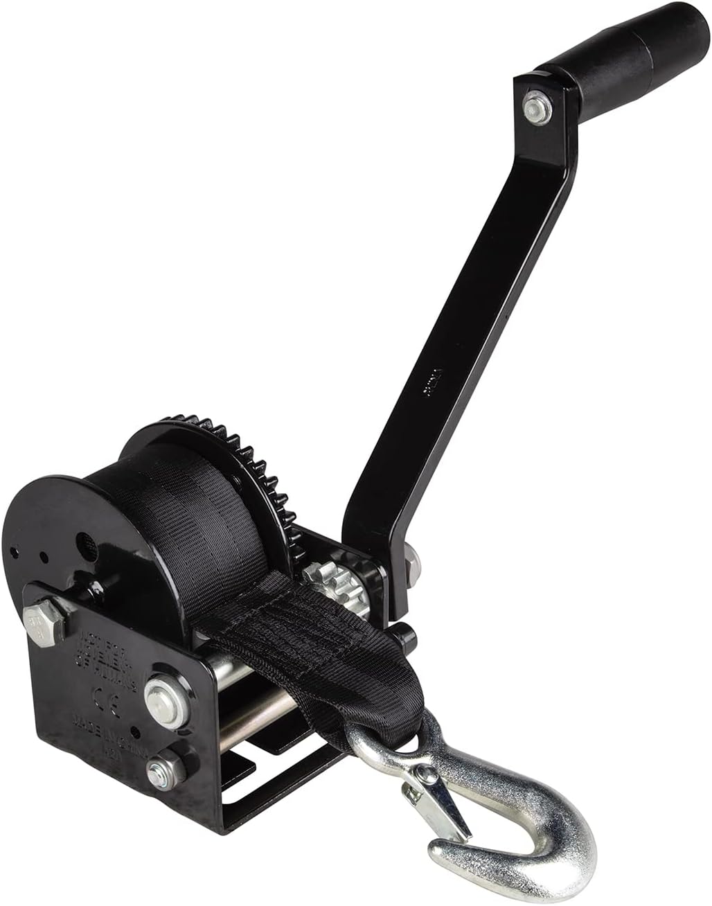 Fulton 142026 Trailer Winch, Single-Speed, 900 lbs. Capacity, 15 ft. Strap