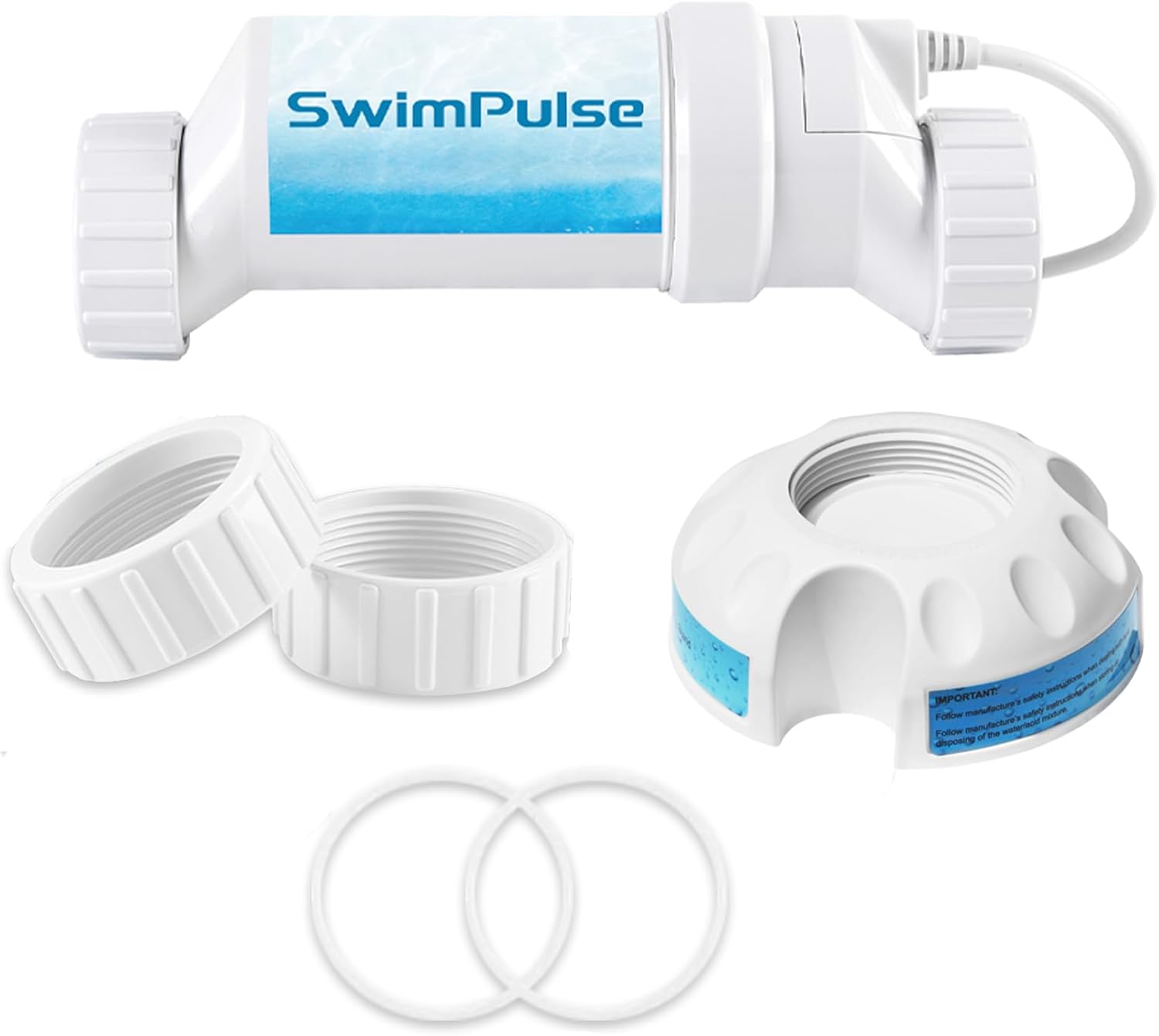 Salt Cell - up to 40,000 Gallons Swimming Pool Chlornie Generator,Salt Cell for Pool,Chlorination Pool Salt Cell Fits for Hayward W3T-CELL-15 BL1T15H