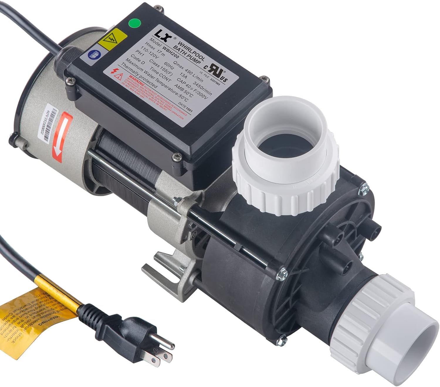 2HP Hot Tub Bath Pump - LX Pump Motor 110V - 120V, 1.5