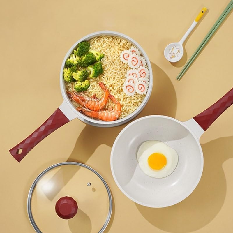 The Hybrid Non-Stick Wok Tourmaline Induction Cooker Cooking Wok Mini Non-stick Stir-frying Pan Household Family kitchen