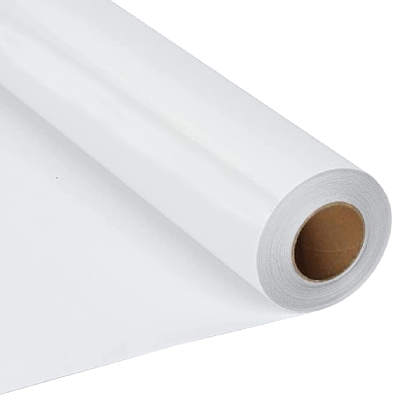 CALCA Printable Heat Transfer Vinyl Roll HTV Vinyl Rolls White Iron On Vinyl Film Eco-Solvent White HTV Rolls for Any Light or Dark Colored Fabric (19.7
