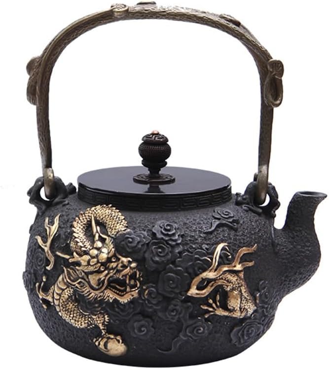 Yunzhong Long Gold Iron Pot Chinese Bubble Teapot Handmade Kung Fu Teapot