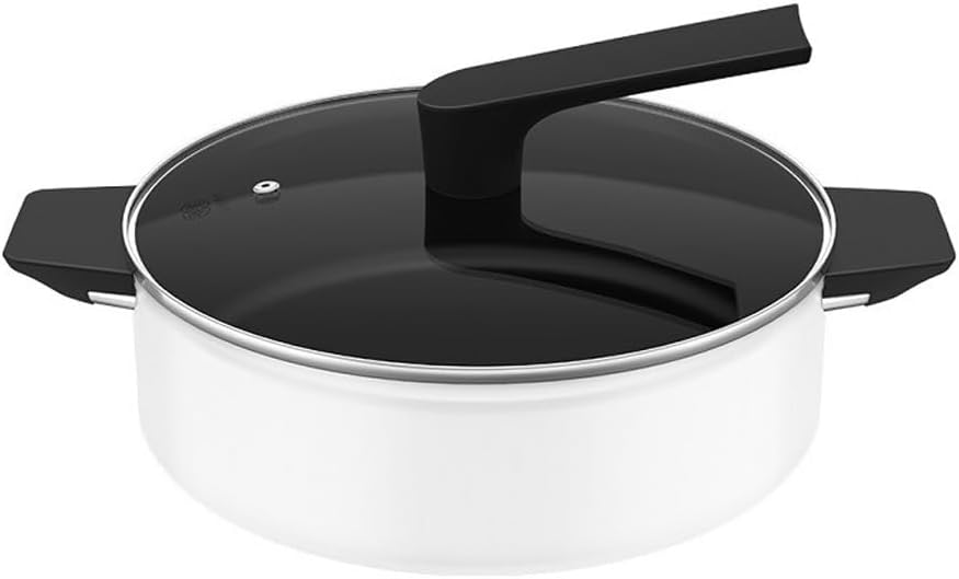 Hot Pot Camping Cooking Hiking Cookware Outdoor Cast Iron Lid Soup