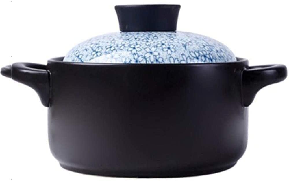 Ceramic Casserole Clay Casserole Pot with Lid Terracotta Stew Pot Clay Pot for Cooking Thermal Storage, Stew Pot(Size:3.5L)