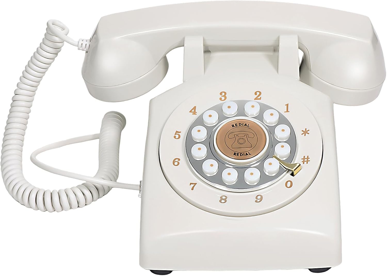 Tonep Audio Guest Book Wedding Phone: Audio Phone GuestBook, Retro Style Audio Guest Book Phone for Wedding, Birthday Party, Anniversary and Other Special Occasions (Beige)