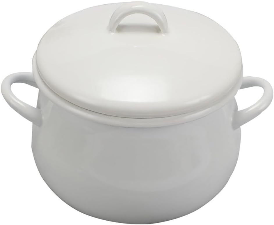 Thickened Enameled Porridge and Stew Pot with Oil Strainer Saucepan