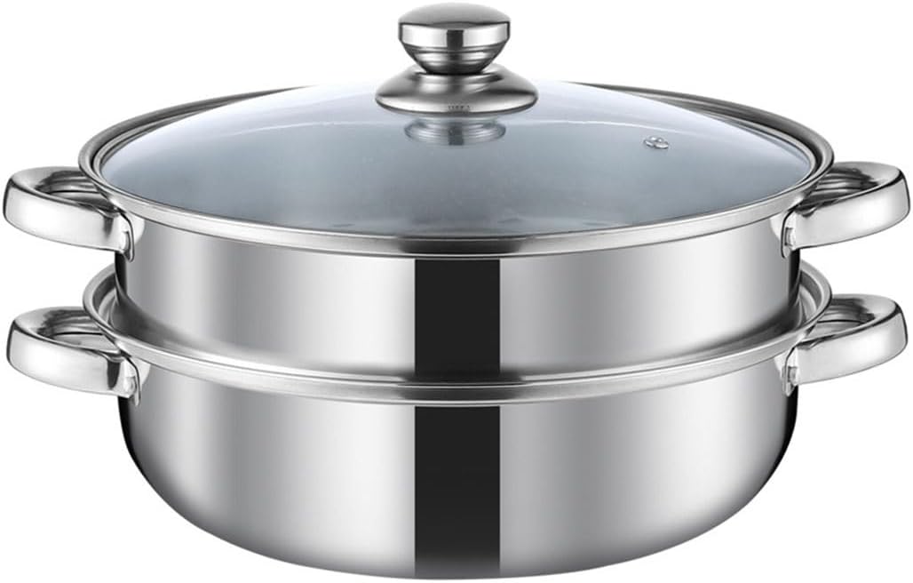 Thick Soup Steamer Stainless Steel Steamer Layer Three-layer Multi-purpose Combination Cover Soup Pot