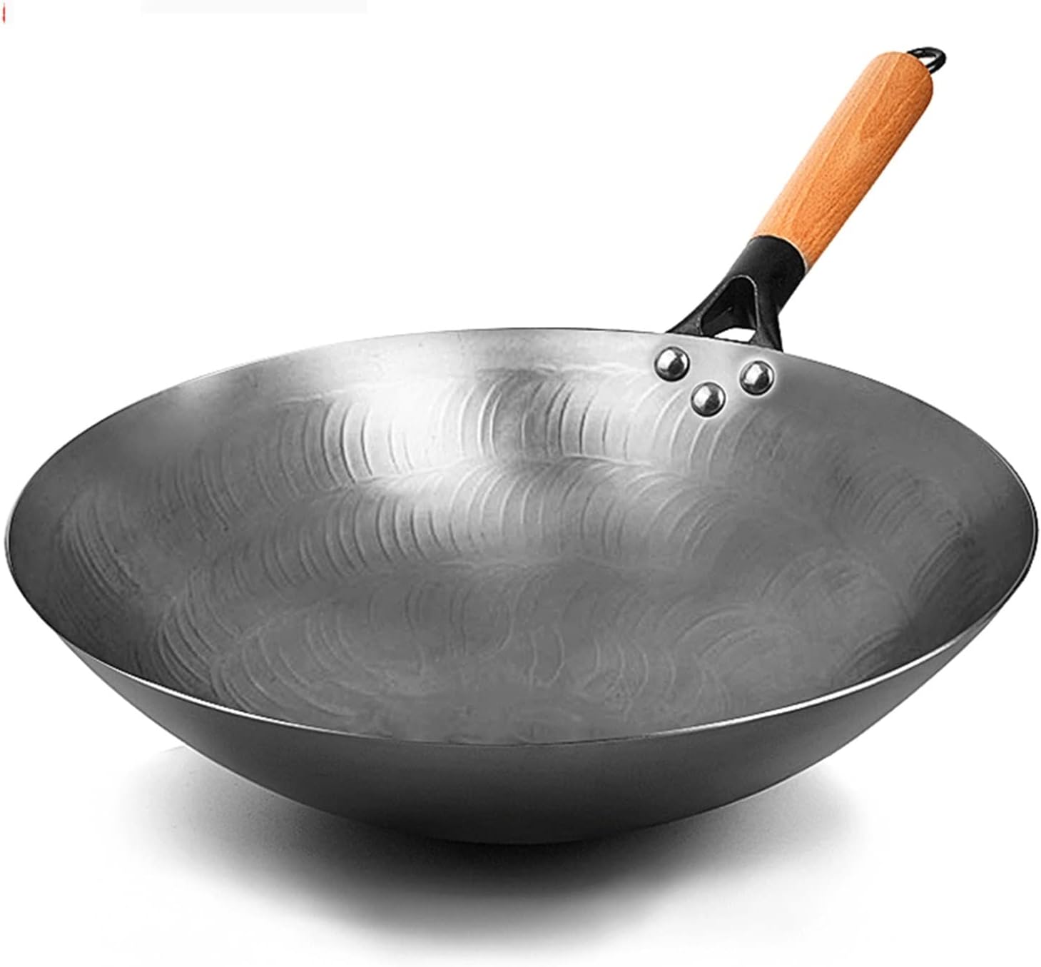 Forging Handmade Iron Wok Non-stick Without Coating Household Running River's lake fire