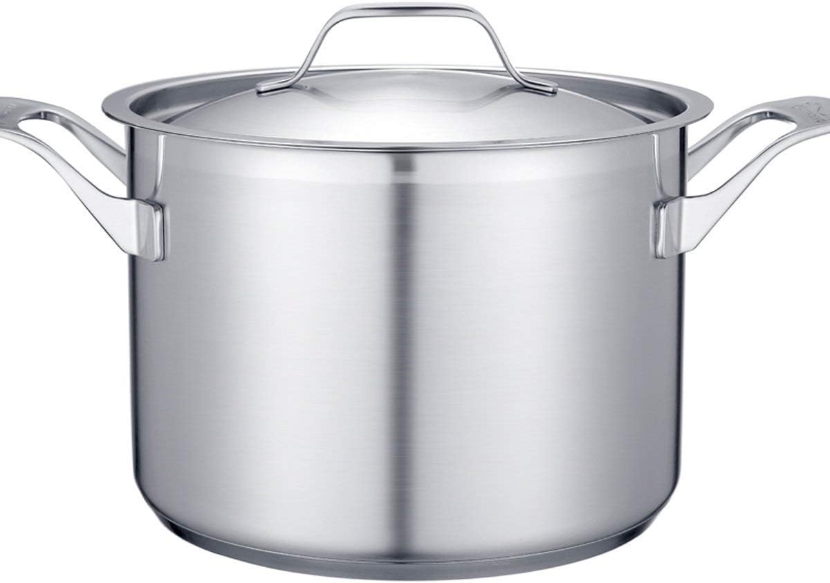 Soup Pot Casserole Stew 304 Food Grade Stainless Steel Home Heightening Thickening Non-Stick Ears Stew Cooker Perfect for Breakfast for Mother's Day Frying