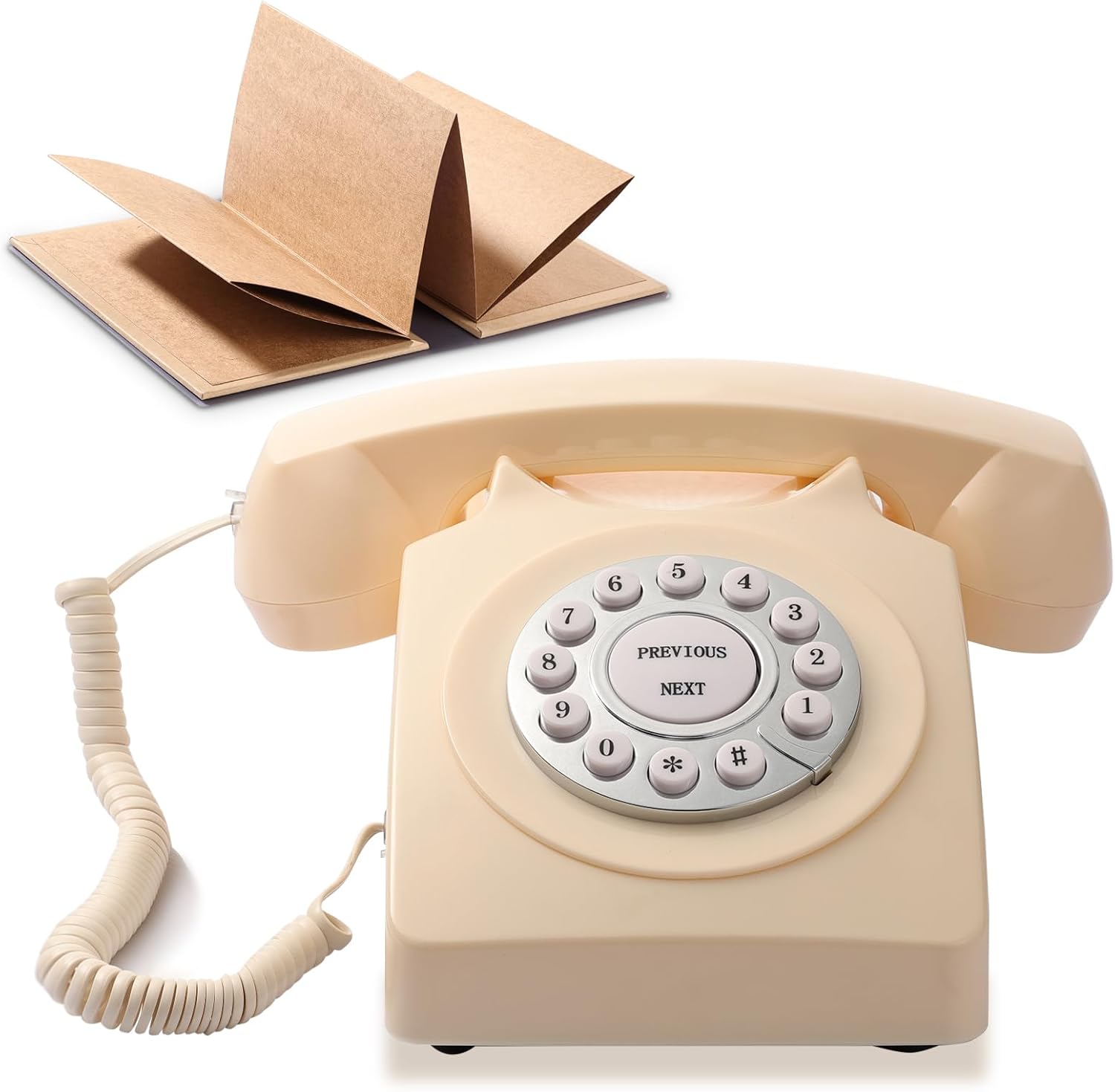 Guest Book Audio Wedding Phone,Record Voice Messages,Retro Guest Book for Wedding or Birthday Party Message Voicemail,Save The Blessings of Your Relatives and Friends（Blue）