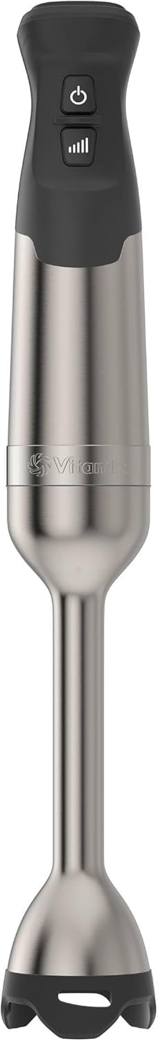 Vitamix 5-Speed Immersion Blender, Professional-Grade Hand Blender with 625-Watt Motor and Stainless-Steel Blade, Stainless Steel/Black