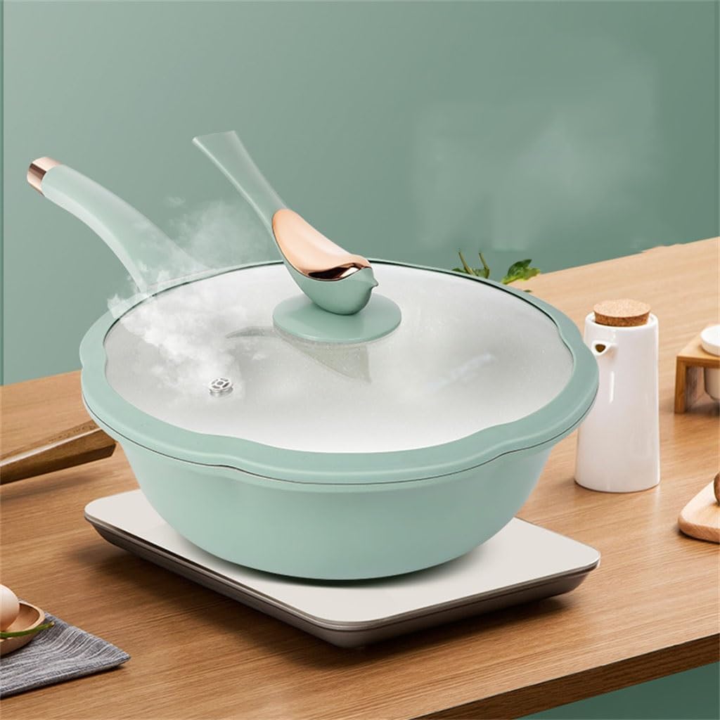 Wheat Stone Wok Household Non-stick Aluminum Frying Pan