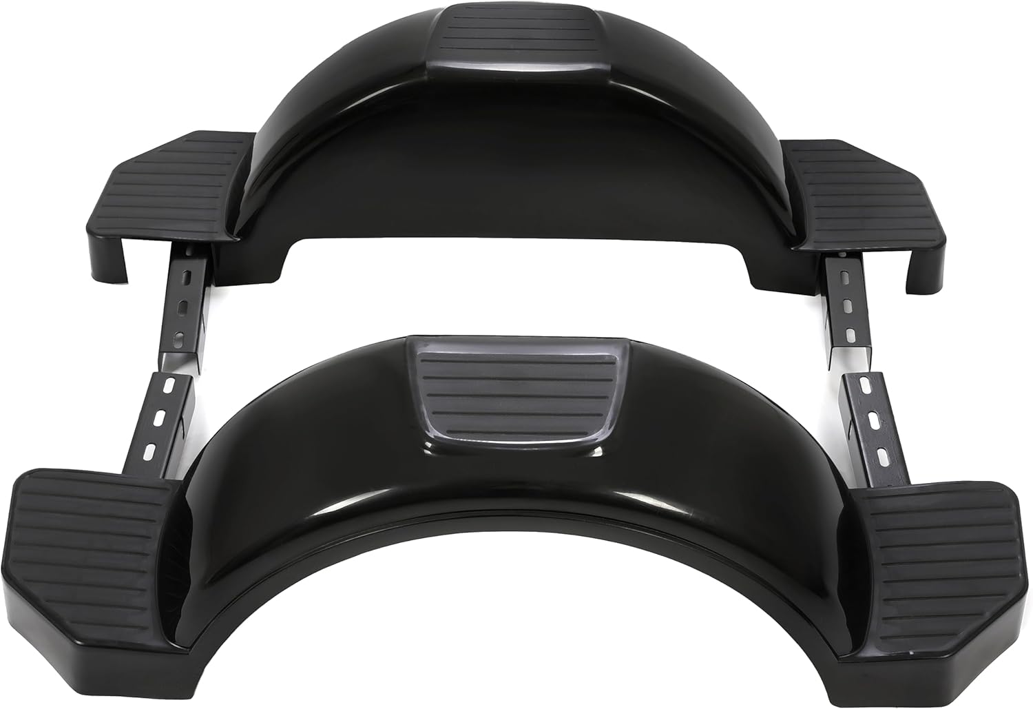 HECASA Black Pair of Single Axle Trailer Fenders Fits 13