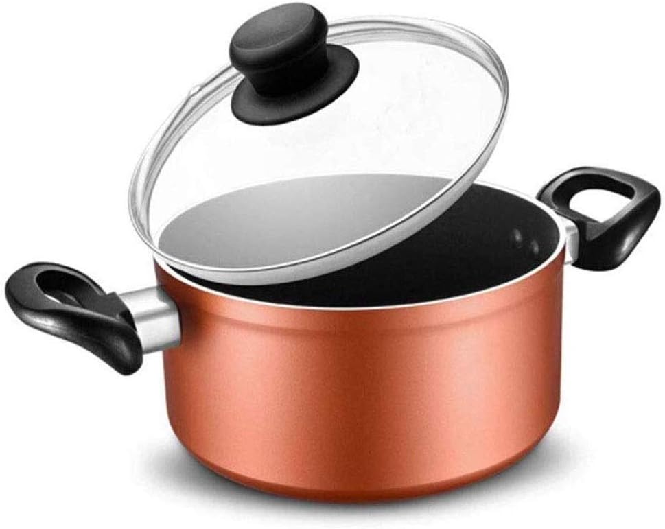 Non-stick Casserole Soup Pot Without Warping with Lid Can Be Inductive Compatible with Dishwasher Cleaning