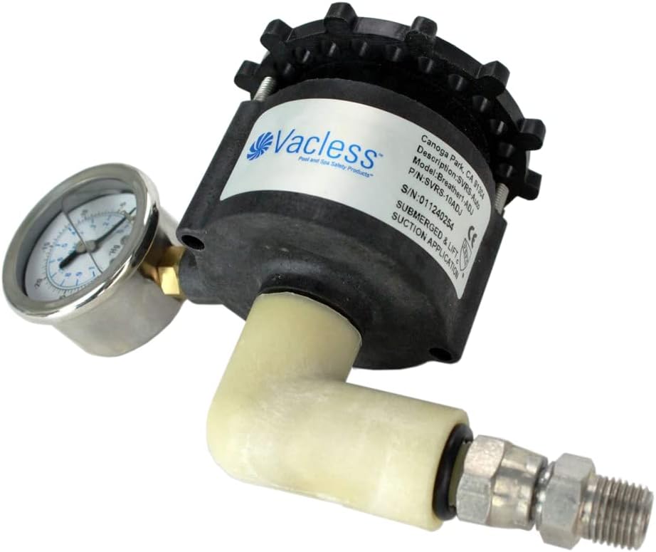 Safety Vacuum Release System-For use on 0.5 to10.0 HP pumps