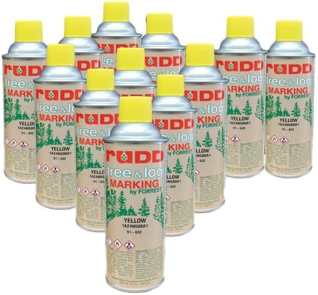 RUDD Tree & Log Marking Paint Yellow (Case of 12)