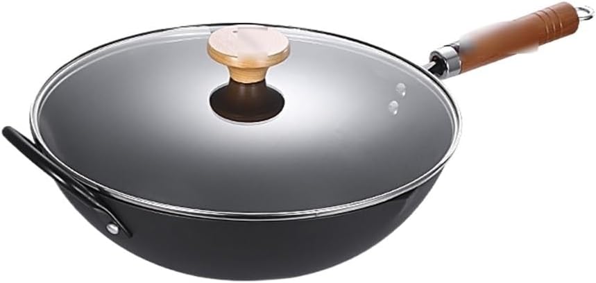 Iron Skillet Pan Non-stick Non-coated Frying Induction Cooker Universal Cookware