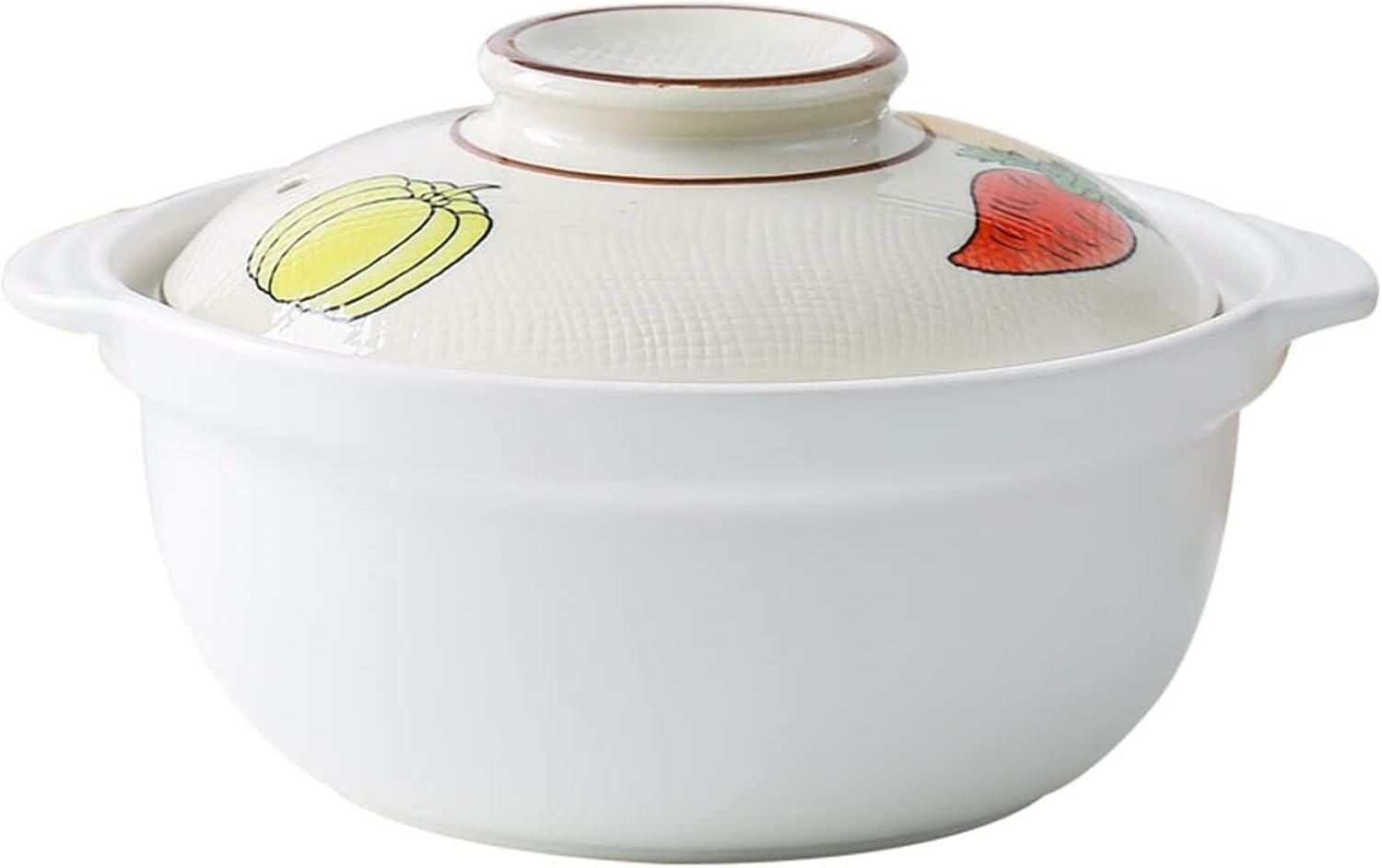 Ceramic Stock Pot, Claypot Casserole for Soups, Stews, and Braised Dishes, Heat-Resistant Uncoated Soup Pot, Gas Stove Compatible