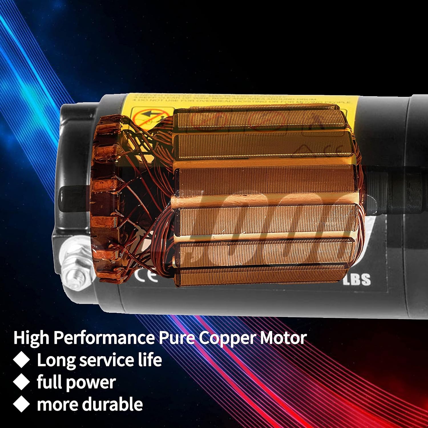 CXRCY 12V 4000 lbs Electric Winch Kits with 3/16