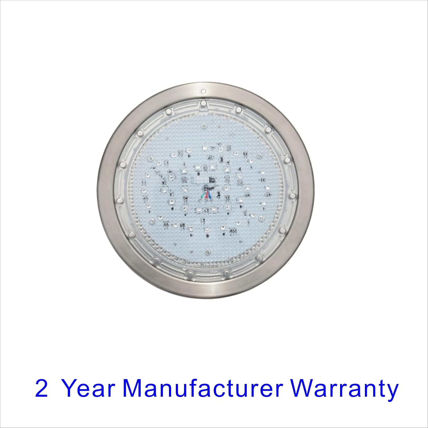 10 Inch LED Multicolor Inground Pool Light – Stainless Steel Housing, 100ft Cord, RGB Controller for Wet Niche