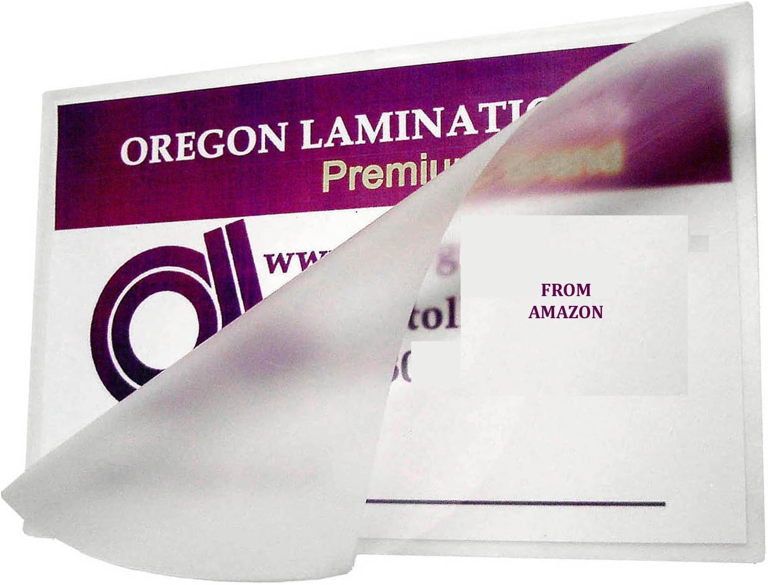 Oregon Lamination Heat Activated Laminating Pouches 12” x 18” x 7 mil (305mm x 457mm x 175 microns Thick) for up to 11.75” x 17.75” Sheets [pk of 100] Large Menu Size, Clear Gloss