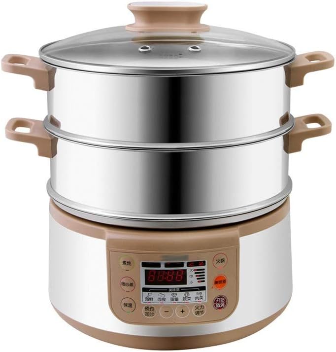 Detachable and Washable Electric Steamer Household Steam Pot Three-layer Multi-function Large-capacity Hot Pot Steamer Pot