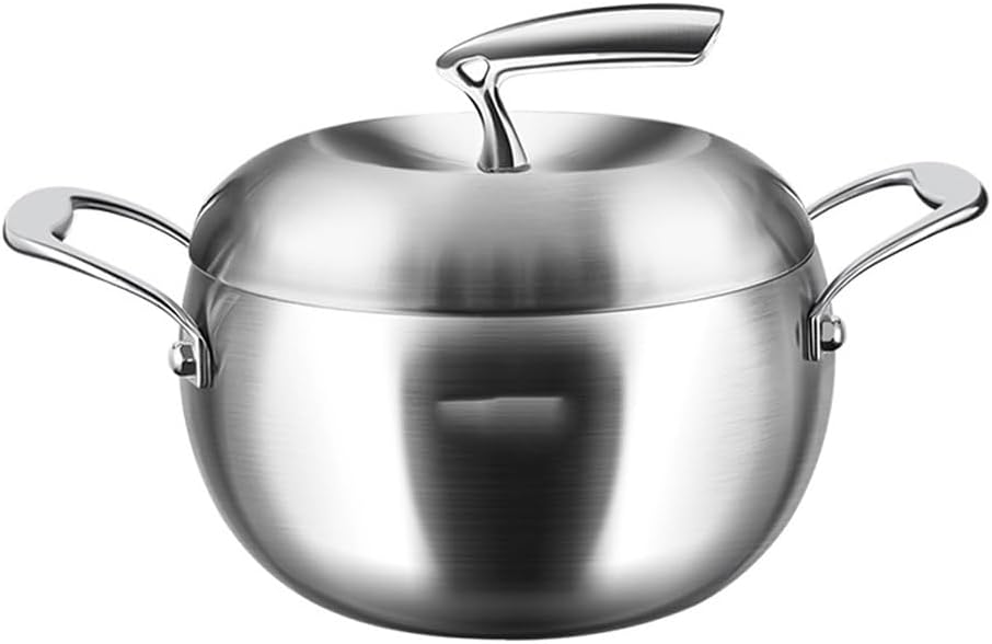 Stainless Steel Stock Pot Soup Sauce Pan Cooking Pots Lids Cover Daily Use Stockpot Pans For The