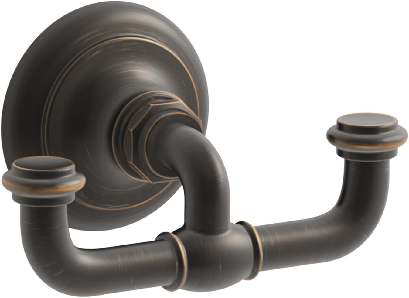 Kohler K-72572-BN Artifacts Double Robe Hook, Vibrant Brushed Nickel