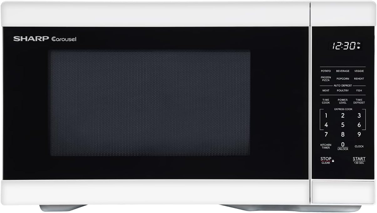 SHARP Countertop Microwave Oven with Removable 12.4