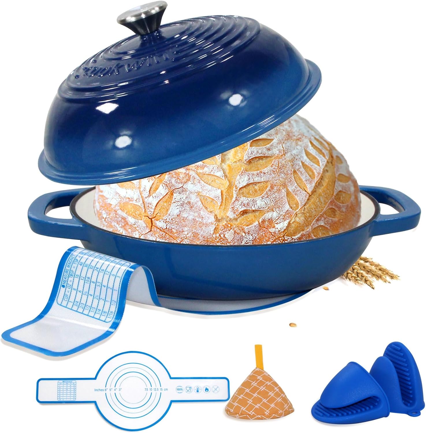 Enameled Cast Iron Dutch Oven with Lid, 11