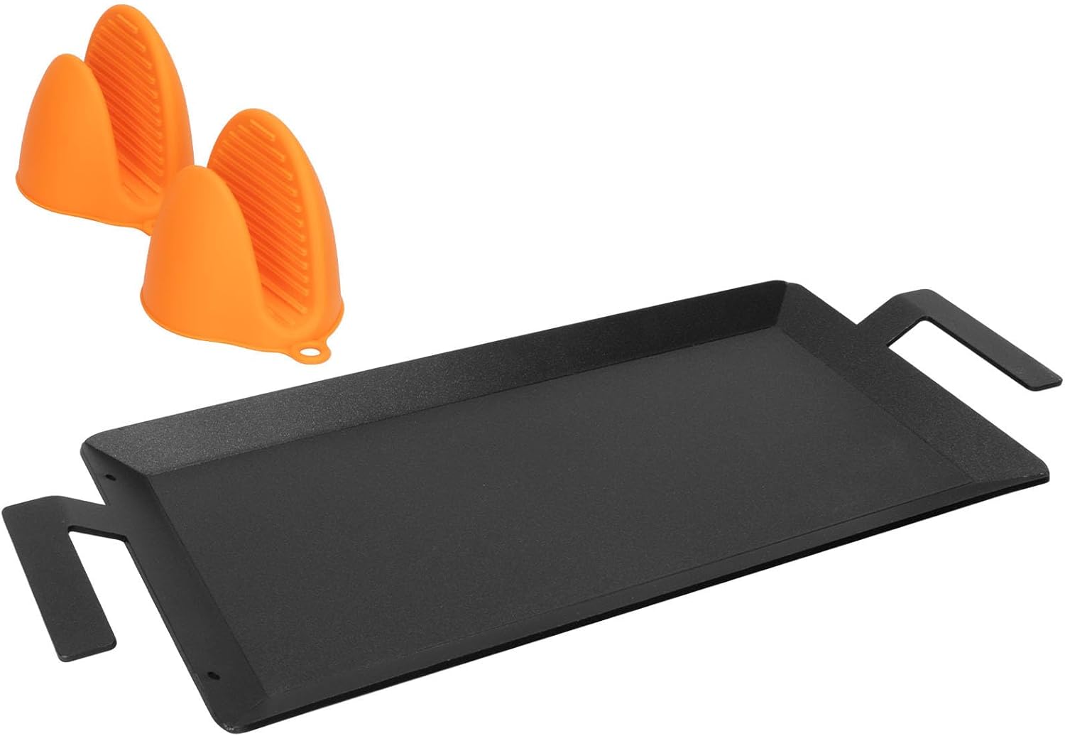 Universal Carbon Steel Griddle for Gas Grill, Griddle Pan for Stove Top, Versatile Stovetop Oven, Induction Cooktop, Flat Top Plate for Charbroil Etc. All Gas & Charcoal Grill 24