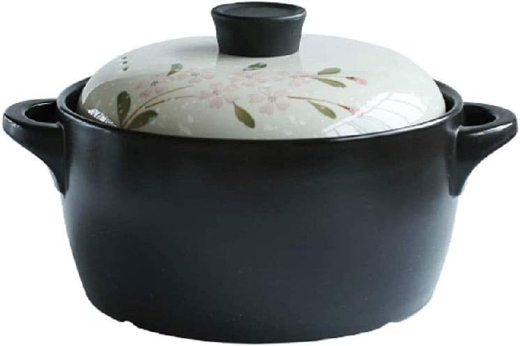 Green Leaf Casserole Soup Pot Earthenware Lithium Porcelain 20.5 * 33cm