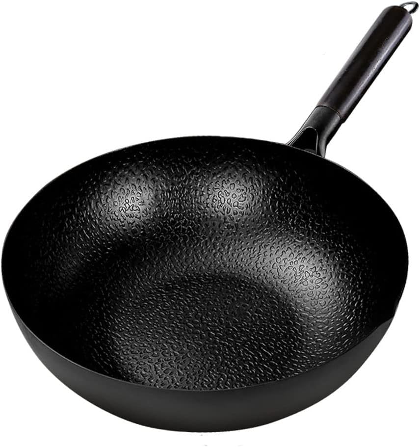 Iron Wok Traditional Cookware Non-stick Pan Non-coating