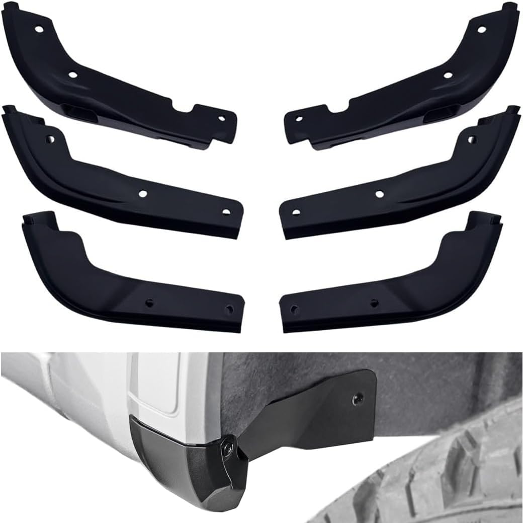 Mud Flap Delete for GMC Sierra 1500 2WD 4WD 2019-2025 & Classic, Front and Rear Mudflap Mud Guard Delete Replacement Kit for GMC Sierra 1500 Accessories