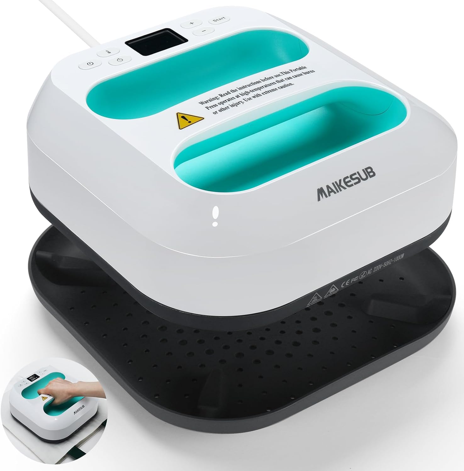 T-Shirt Heat Press Machine, Portable Heat Press 9.6