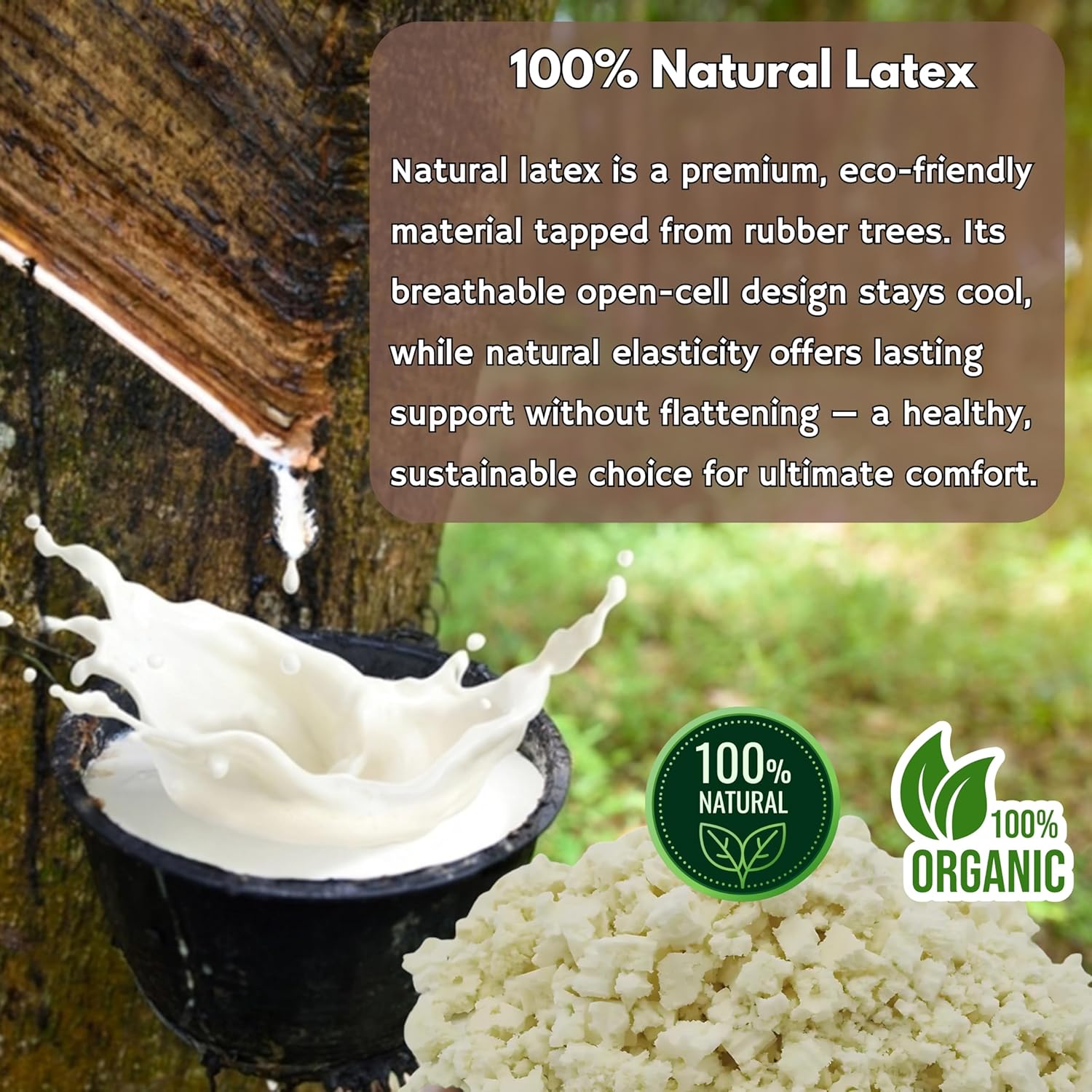 eConsumersUSA Organic Shredded Latex Foam 5lbs, 10lbs, 20lbs, 40lbs Made in USA 40 Pounds