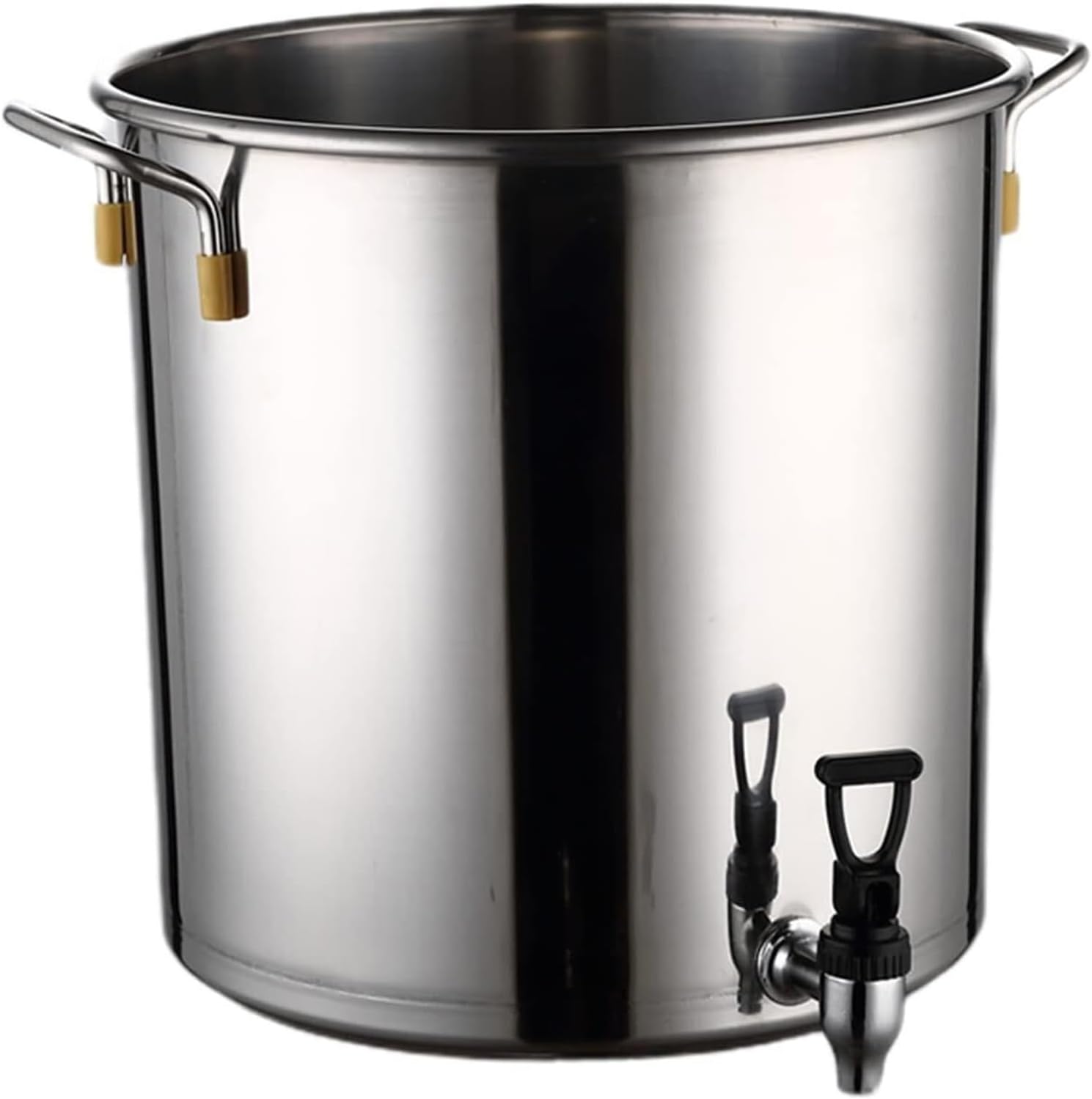 Stainless Steel Stock Pot,Stainless Steel Stockpot Large Capacity Soup Bucket With Tap, Restaurant Hot Water Tea Bucket, For All Stoves(50x60CM)