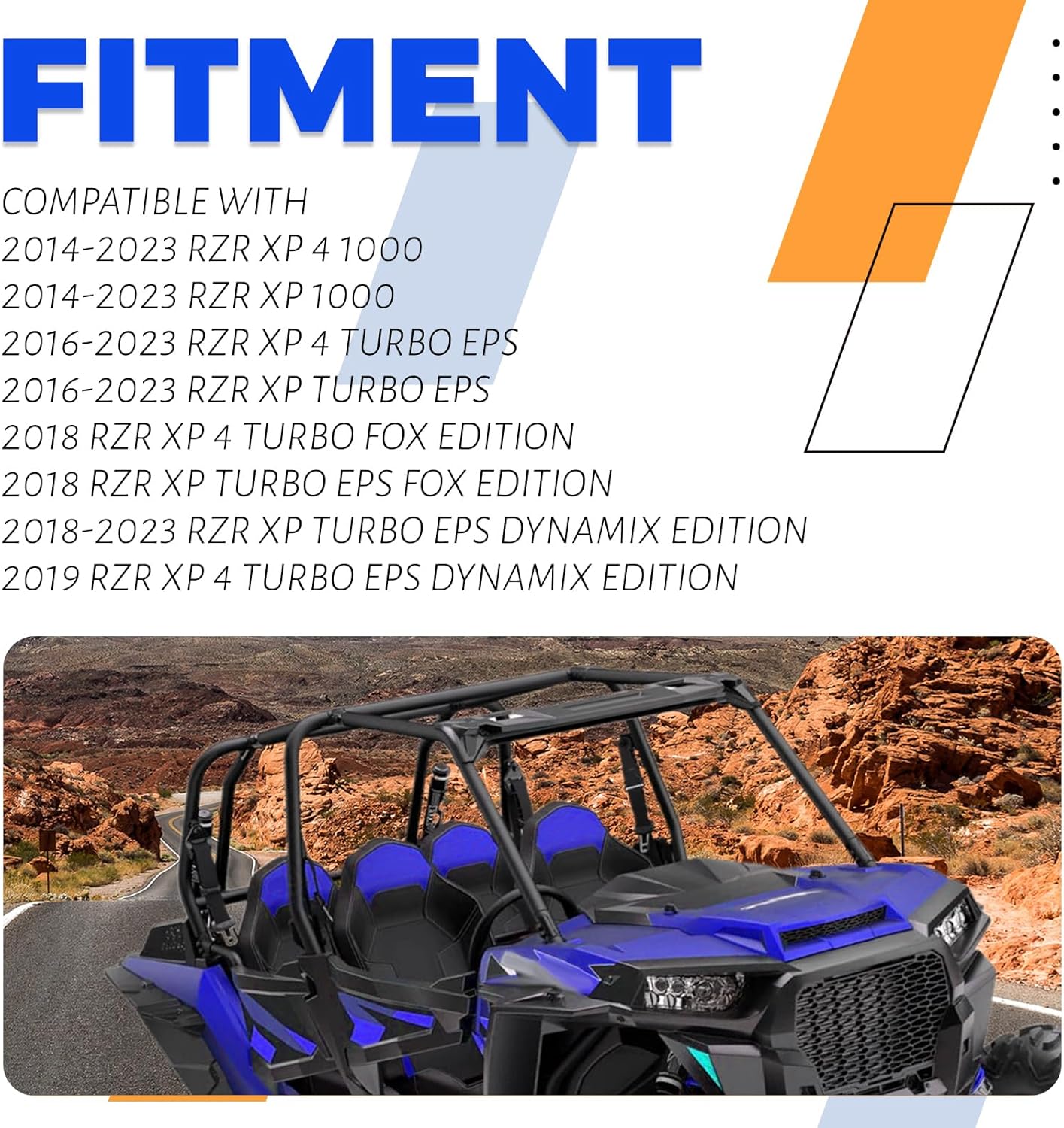 ECOTRIC Spare Tire Carrier Rack Mount Heavy Duty Compatible with 2014-2023 Polaris RZR XP 1000 XP Turbo XP 4 1000 UP to 30