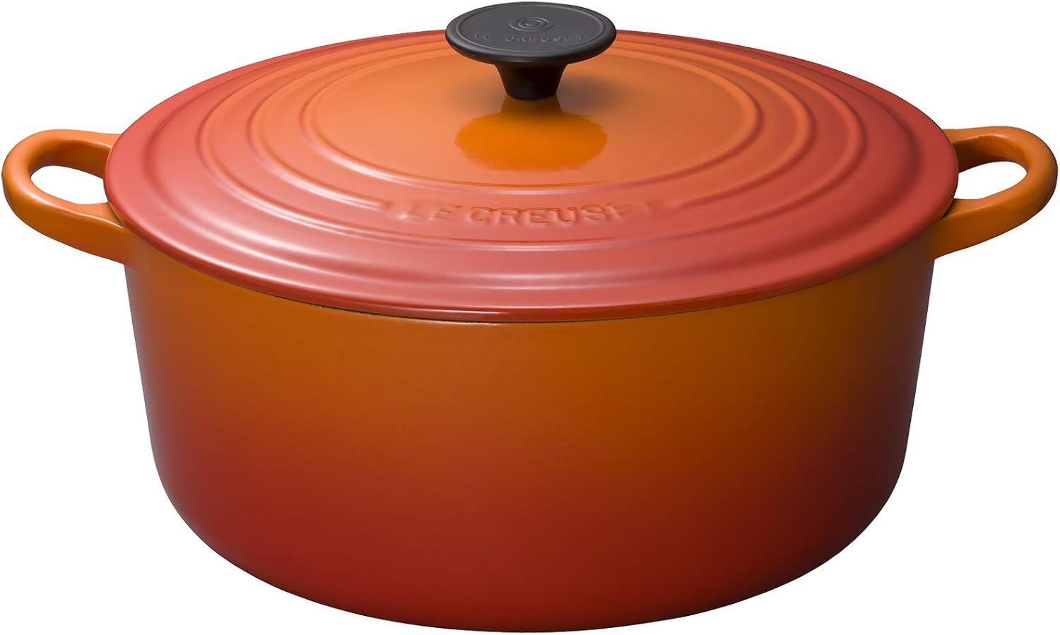 Le Creuset Enameled Cast-Iron 5-1/2-Quart Round French Oven, Flame