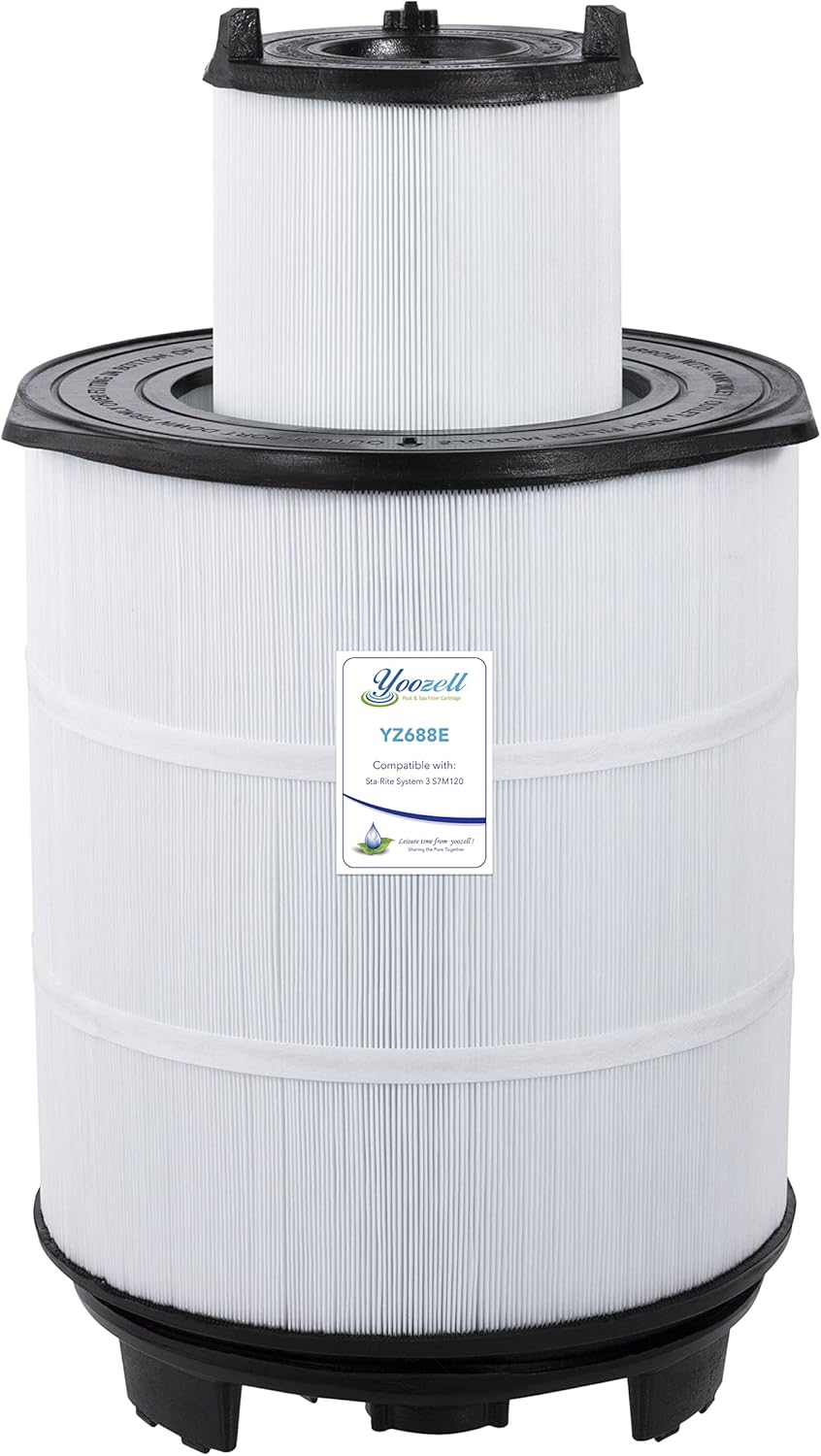 YZ688E. System 3 S7M120 Pool Filter Inner&Outer Replacement 25021-0200S 25022-0201S Darlly SR300 300Sq.ft (S7M120 Set)