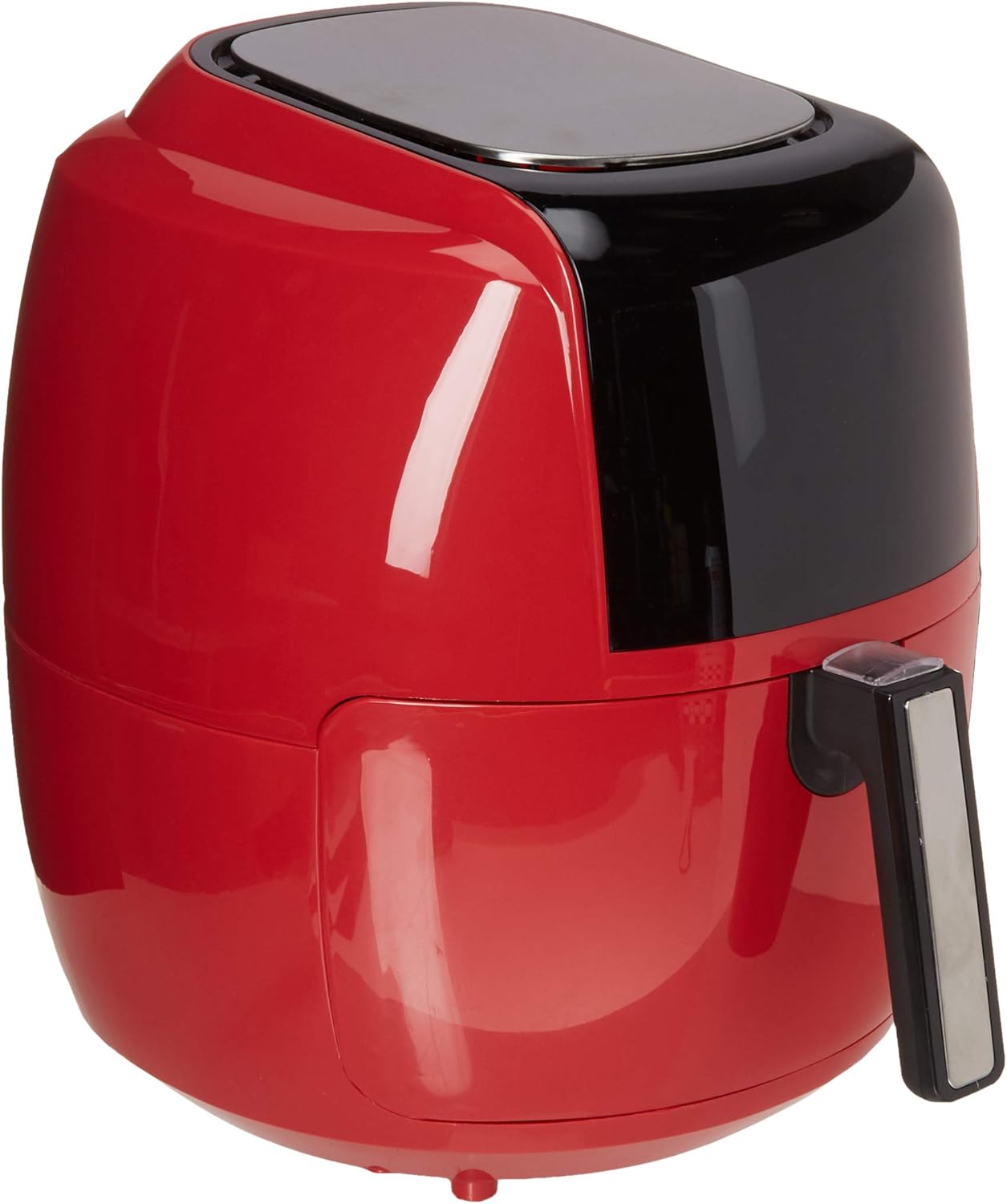 GoWISE USA 5.8-Quart Programmable 8-in-1 Air Fryer XL + Recipe Book (Chili Red)