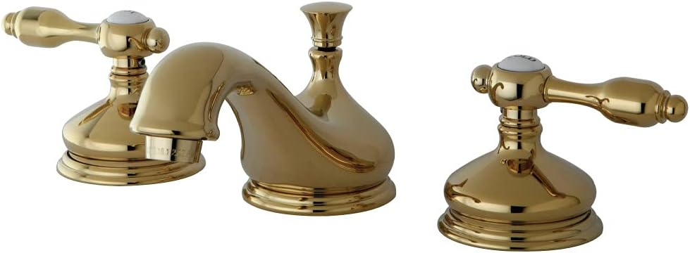 Kingston Brass KS1162TAL 8 in. Widespread Bathroom Faucet, Polished Brass