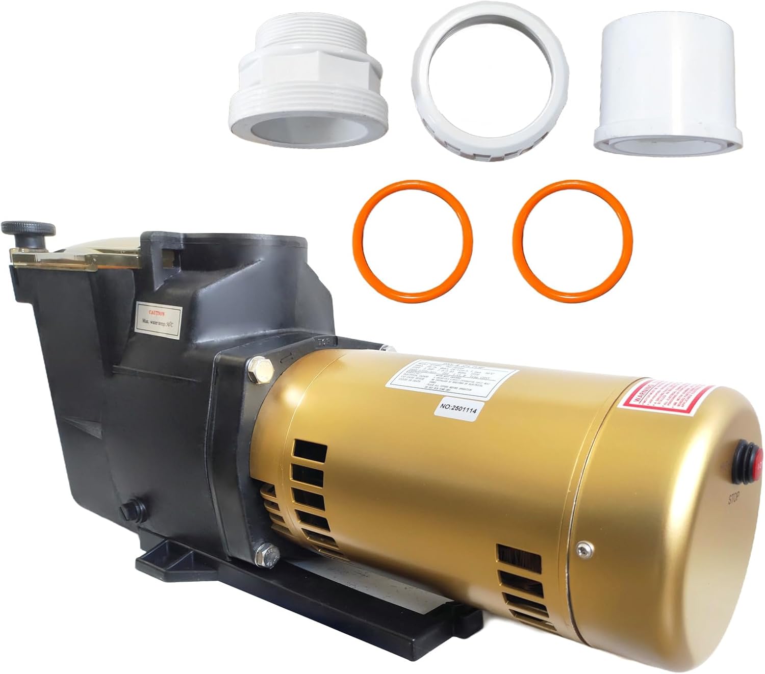 W3SP2615X202S 2-Speed 2.0 HP 220V-230V Inground Pool Pump Replacement for Hayward SP2615X202S Super Pool Pump Dual-Speed for In-Ground Swimming Pools and Spas