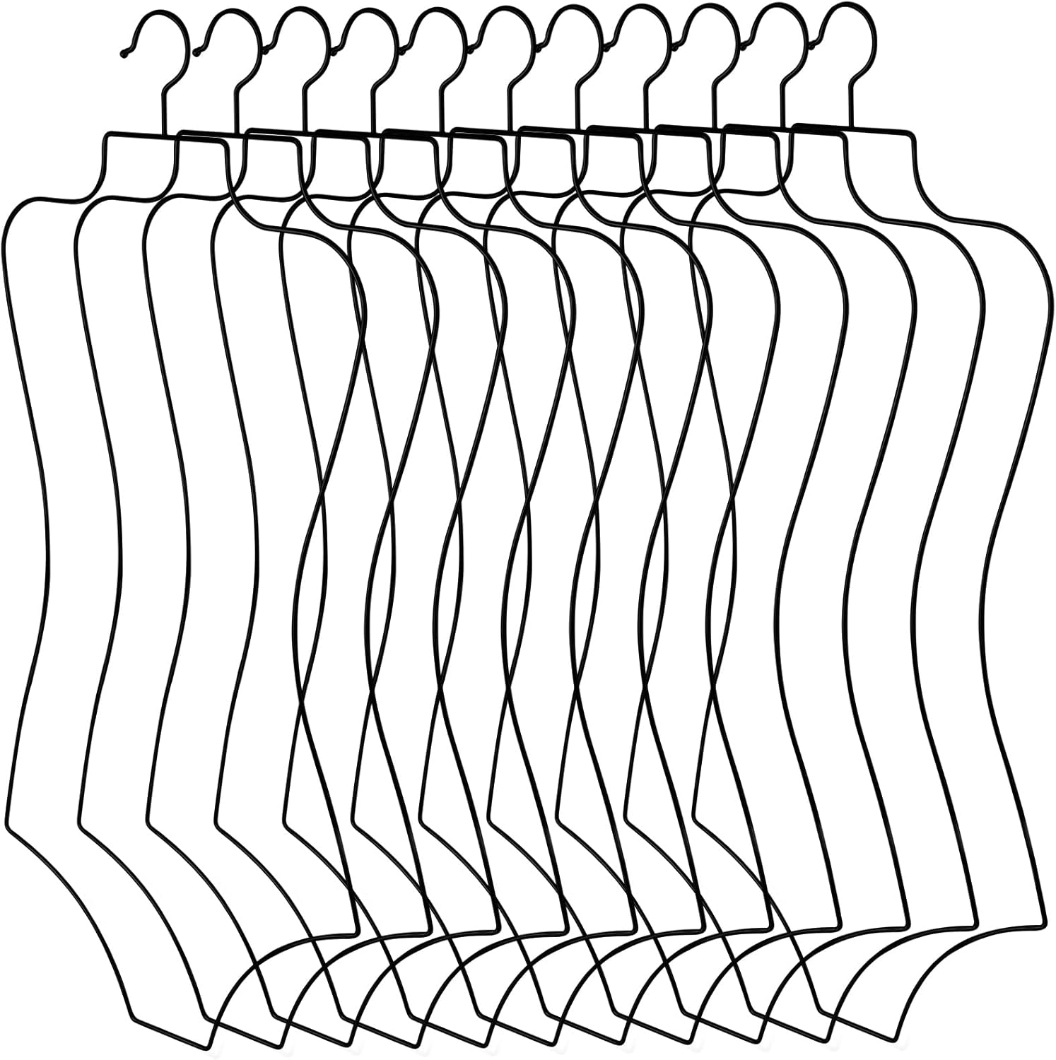 Taiyin Body Shape Bikini Hanger Wire Lingerie Hangers for Display Swimsuit Bathing Suit Swimwear Clothes Coat Slip Dress